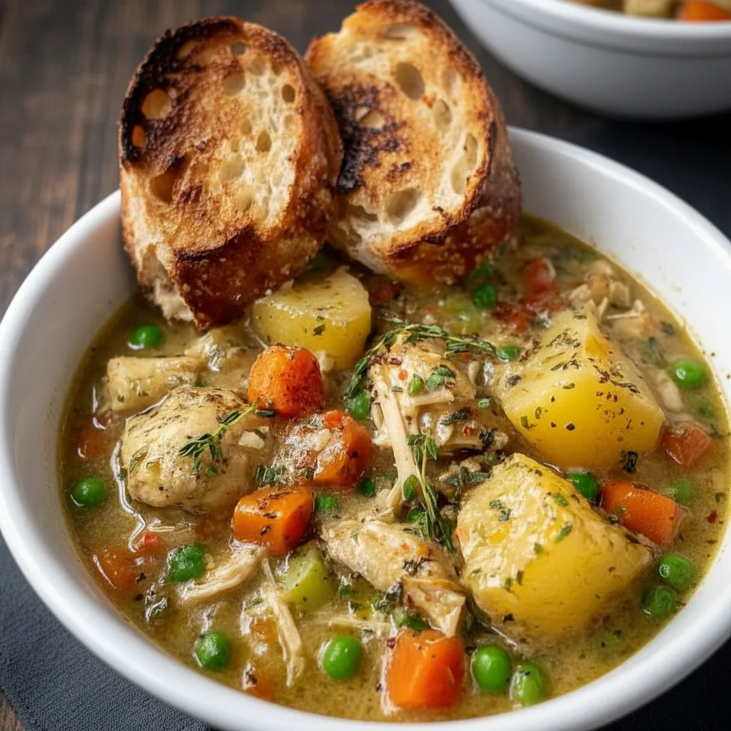 Hearty Slow Cooker Chicken Stew Recipe