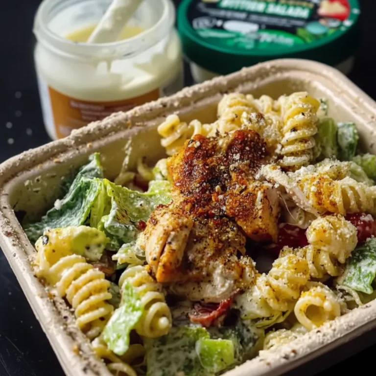 Refreshing Chicken Caesar Pasta Salad