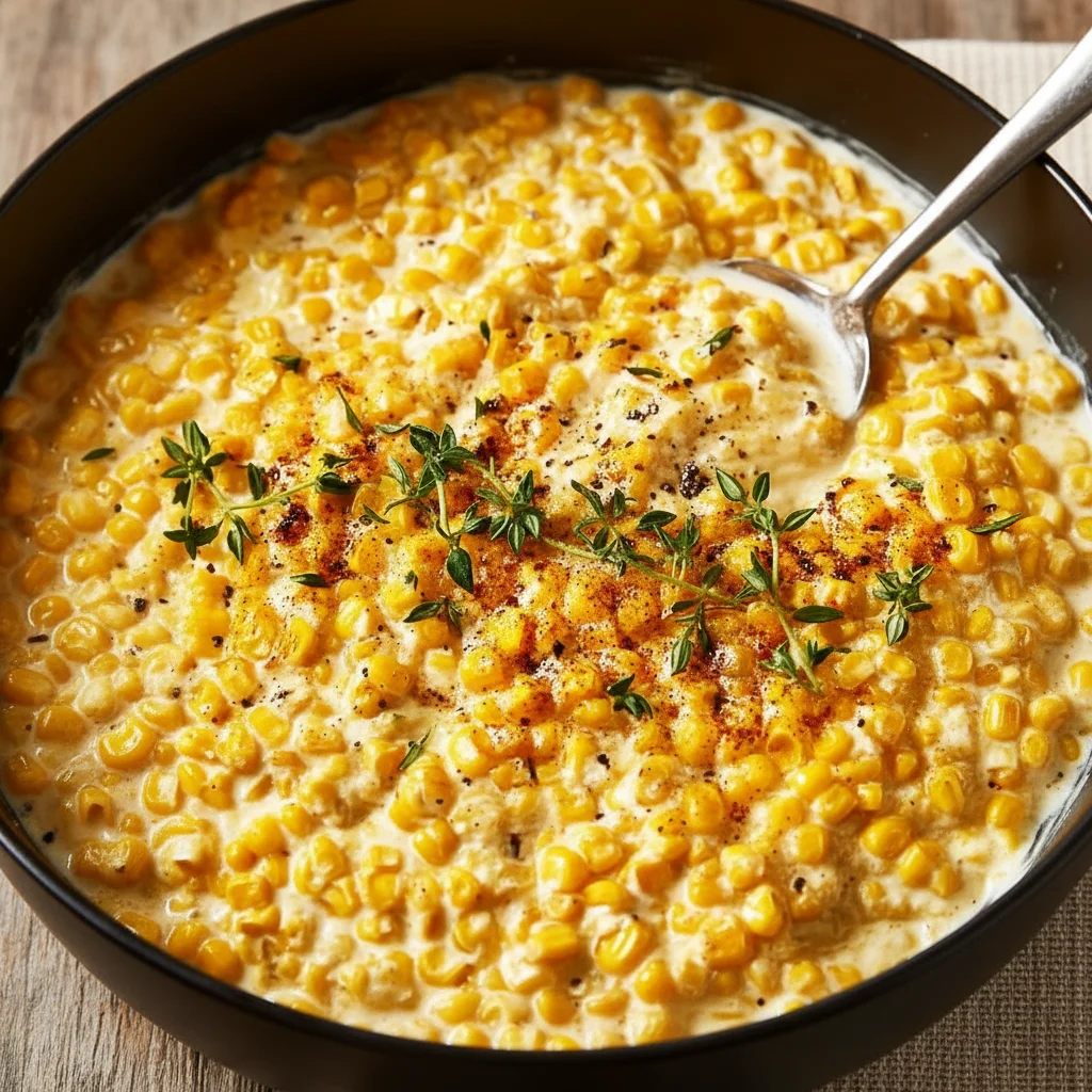Rich Homemade Creamed Corn