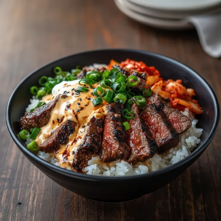 Savory Korean BBQ Steak Rice Bowls