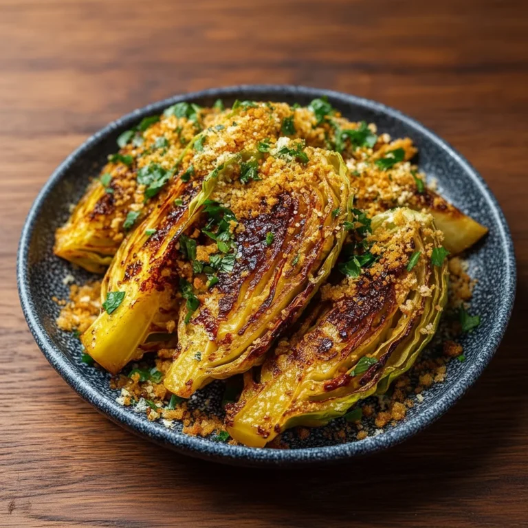 Savory Miso Butter Roasted Cabbage Wedges