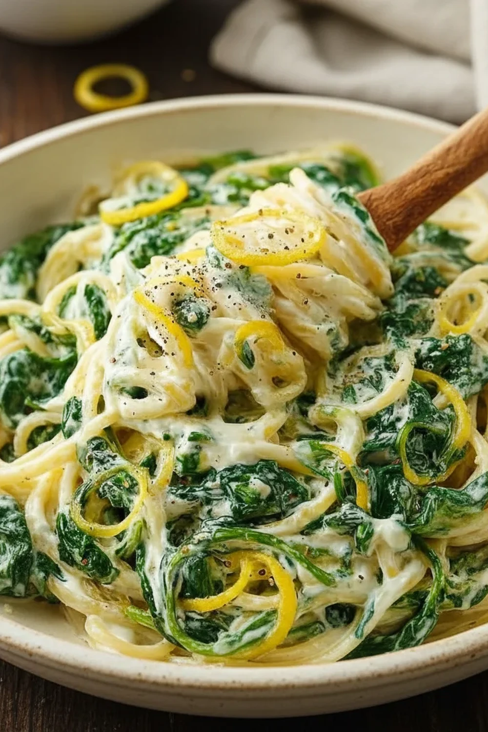 Lemon Ricotta Pasta Spinach